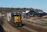 CSXT 2548 Leads L077 at Oil Plant